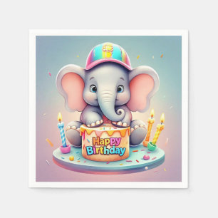 GUARDANAPO DE PAPEL "COMEMORAÇÃO DOCE DO ELEFANTE"