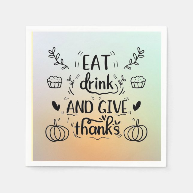 Guardanapo De Papel comer papel Napkin (Frente)