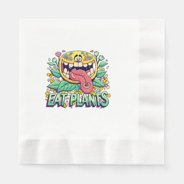 Guardanapo De Papel Comer Plantas (Frente)