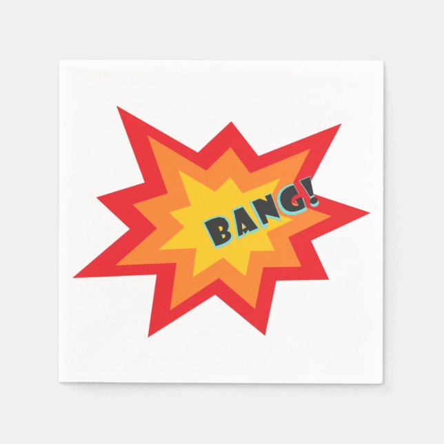 Guardanapo De Papel Comic Napkins para Festas (Frente)