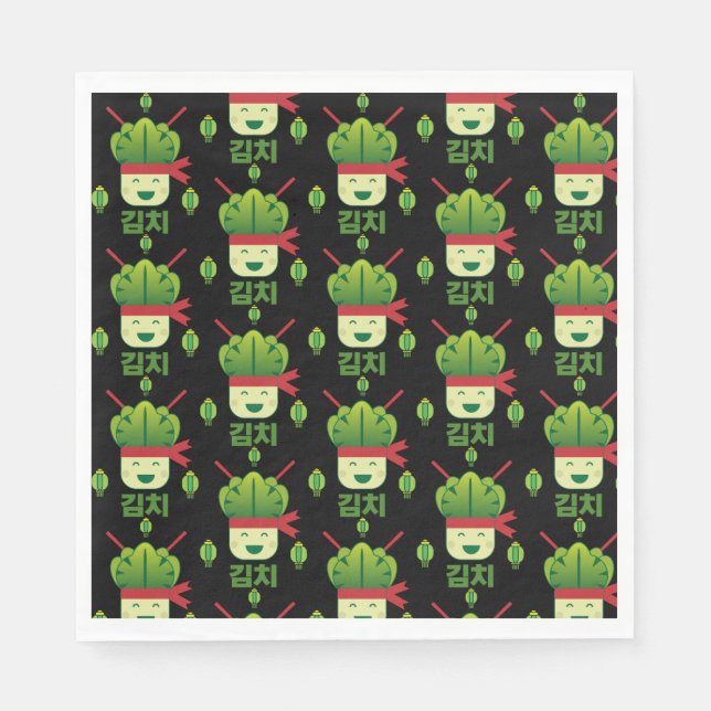 Guardanapo De Papel Comida Asiática Kimchi (Frente)