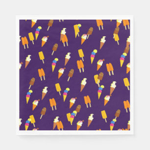Guardanapo De Papel Comida de Verão de Sorvete engraçado
