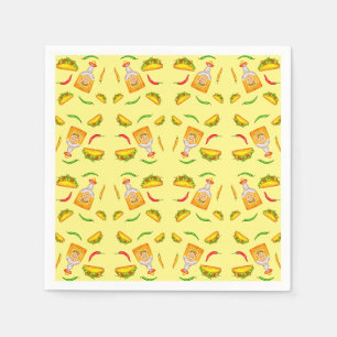 Guardanapo De Papel Comida Mexicana Hispânica Tacos Tequila
