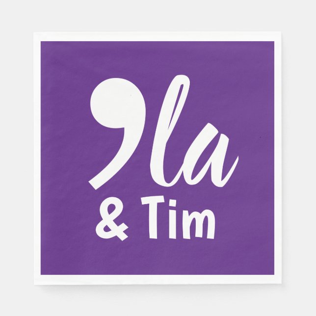 Guardanapo De Papel Comma Kamala e Tim 2024 (Frente)