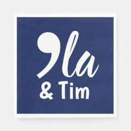 Guardanapo De Papel Comma Kamala e Tim 2024