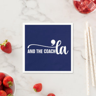 Guardanapo De Papel Comma la & Coach Kamala Harris Coach Blue
