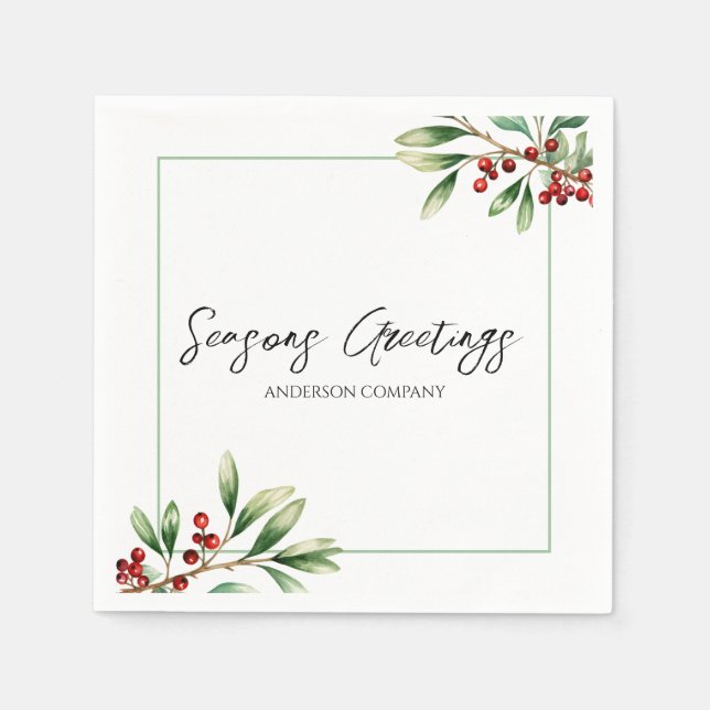 Guardanapo De Papel Company Holiday Party  (Frente)