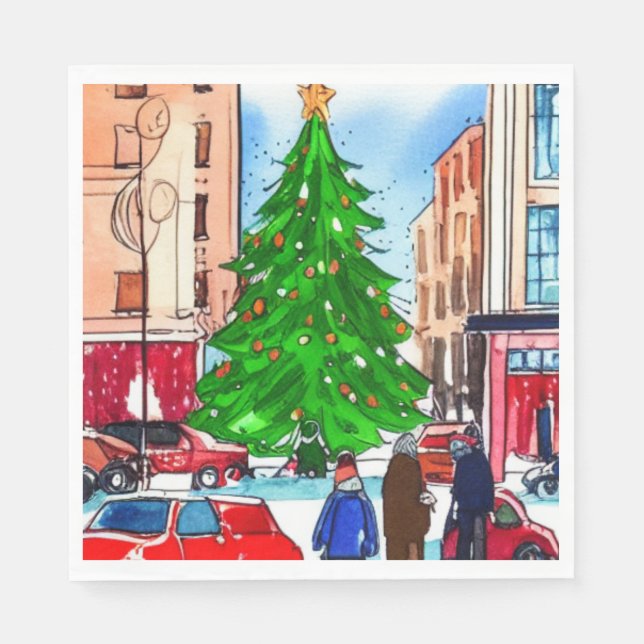 Guardanapo De Papel Compra de Natal (Frente)