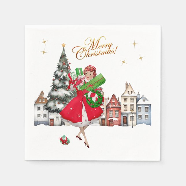 Guardanapo De Papel compra de Natal de 1950 (Frente)