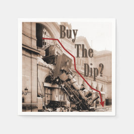 Guardanapo De Papel Comprar O Humor Do Mercado De Ações Dip