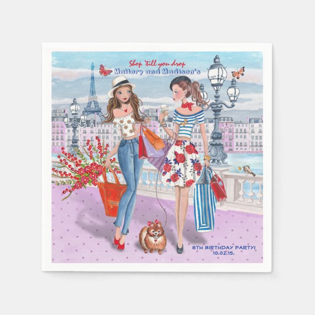 Guardanapo De Papel Compre até cair |Festa de aniversário | Papel Nápo (Frente)