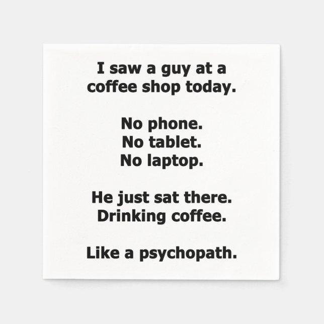 Guardanapo De Papel Compro Café (Frente)