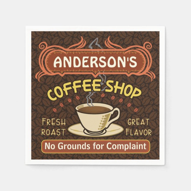 Guardanapo De Papel Compro Café com Mug Crie o seu (Frente)