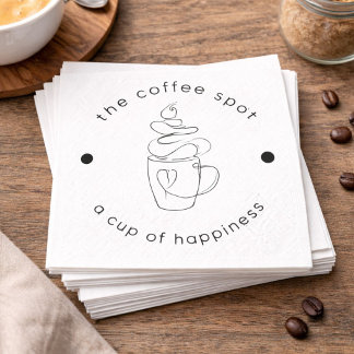 Guardanapo De Papel Compro de Café Personalizado Adicione Seu Logotipo