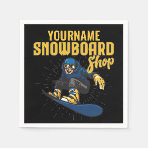 Guardanapo De Papel Compro de Snowboard Personalizado da Borda de Neve