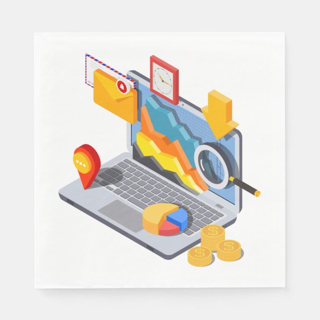 Guardanapo De Papel Computação de laptop (Frente)