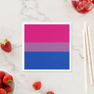 Guardanapo De Papel Comunidade de Sinais e Orgulho Bissexual/bandeira 