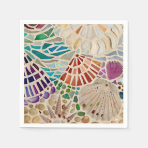 Guardanapo De Papel Conchas Decorativas