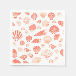 Guardanapo De Papel Conchas do Mar | Praia do Oceano Fofa