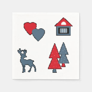 Guardanapo De Papel Condecorações de Natal , presente , decoração 