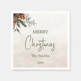 Guardanapo De Papel Cones de abetos modernos e elegantes