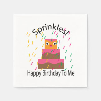 Guardanapo De Papel Confeitos de Aniversário Para Mim