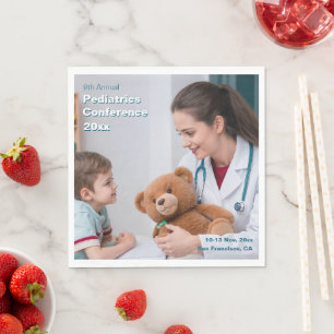 Guardanapo De Papel Conferência Médica de Pediatria Infantil