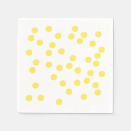 Guardanapo De Papel Confetti Amarelo / Polkadots