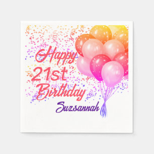 Guardanapo De Papel Confetti de Ocasião Especial Personalizado com Bal