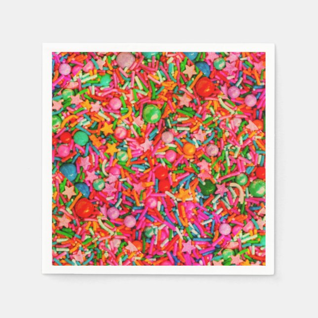 Guardanapo De Papel Confetti Sprinkle Paper Napkin (Frente)
