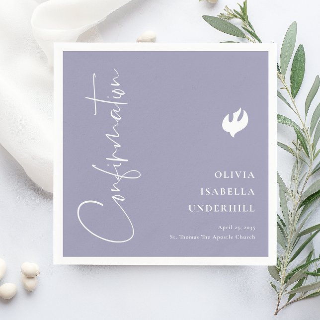 Guardanapo De Papel Confirmação de Raparigas de Script (Criador carregado)