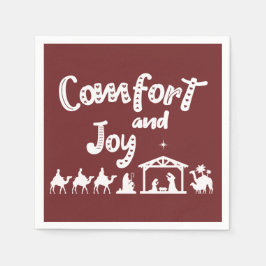 Guardanapo De Papel Conforto E Alegria Natal Cristã