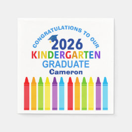 Guardanapo De Papel Congratulations Kindergarten Graduate Custom Party