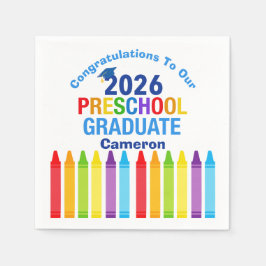 Guardanapo De Papel Congratulations Preschool Graduate Custom Party