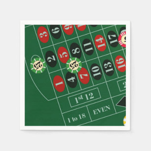 Guardanapo De Papel Conjunto de Nápoles para Papel de Casino de Mesa