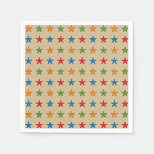 Guardanapo De Papel Conjunto de Starfish de Cartoon Colorido Bonito