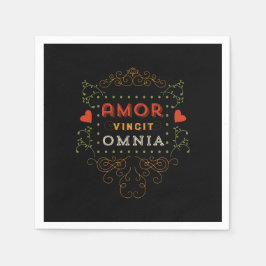 Guardanapo De Papel Conquistas do Amor - Tipografia Latina Vintage