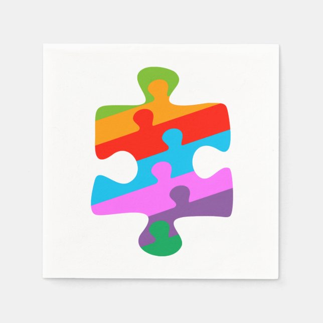 Guardanapo De Papel Consciência do Autismo (Frente)