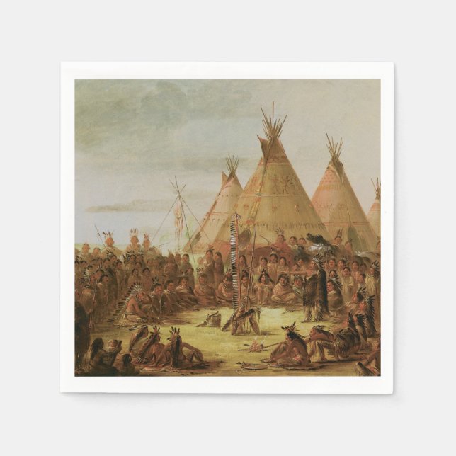 Guardanapo De Papel Conselho de Guerra Sioux (Frente)