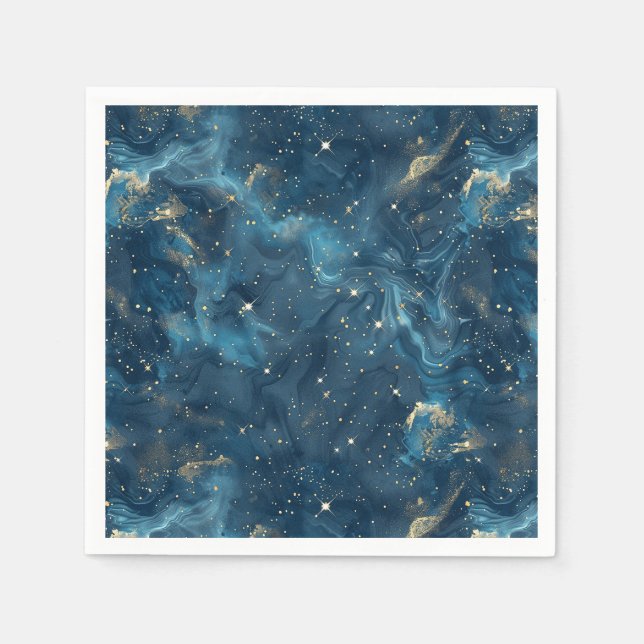 Guardanapo De Papel Constelação Celestial - Noite Estelar (8) (Frente)