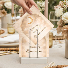 Guardanapo De Papel Constelação Dourada Quinceañera