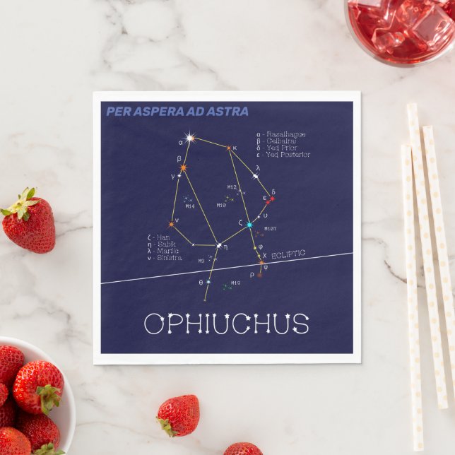 Guardanapo De Papel Constelação Zodiac Ophiuchus (Insitu)
