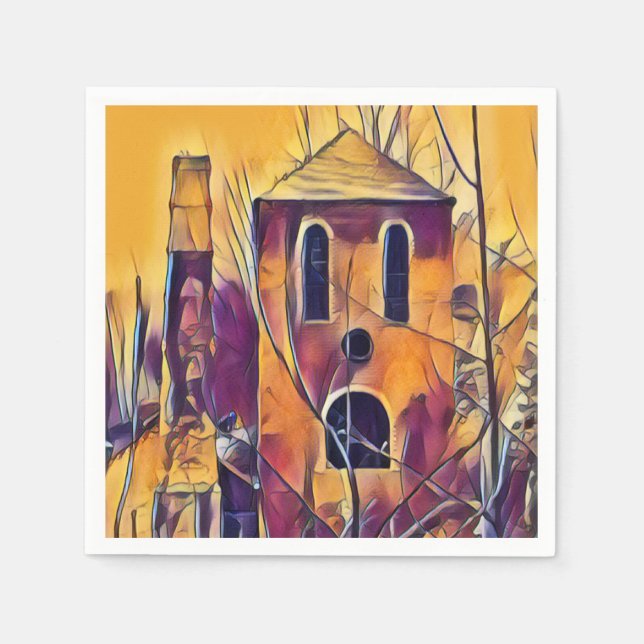 GUARDANAPO DE PAPEL CONSTRUÇÃO VICTORIANA DE INGLATERRA (Frente)