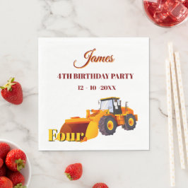 Guardanapo De Papel Construction Dump Truck