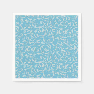 Guardanapo De Papel Conto de Fadas Princesa Azul Realeza Chique