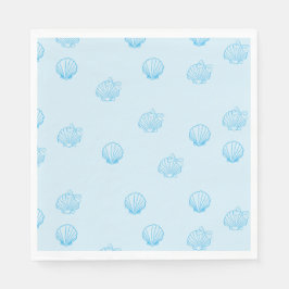 Guardanapo De Papel Contorno de vieiras Minimalismo