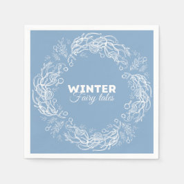 Guardanapo De Papel Contos de Fadas das Férias de Inverno.