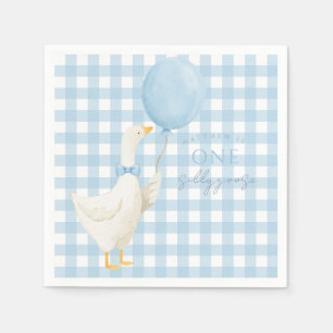 Guardanapo De Papel Convite de Aniversário de 1 Ano de Um Ganso Tolo
