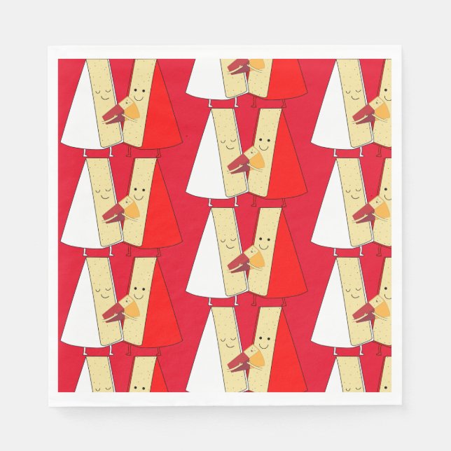 Guardanapo De Papel Convite de festas De Vinho E Queijo (Frente)
