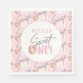 Guardanapo De Papel convite de festas rosquinha doce de um primeiro an